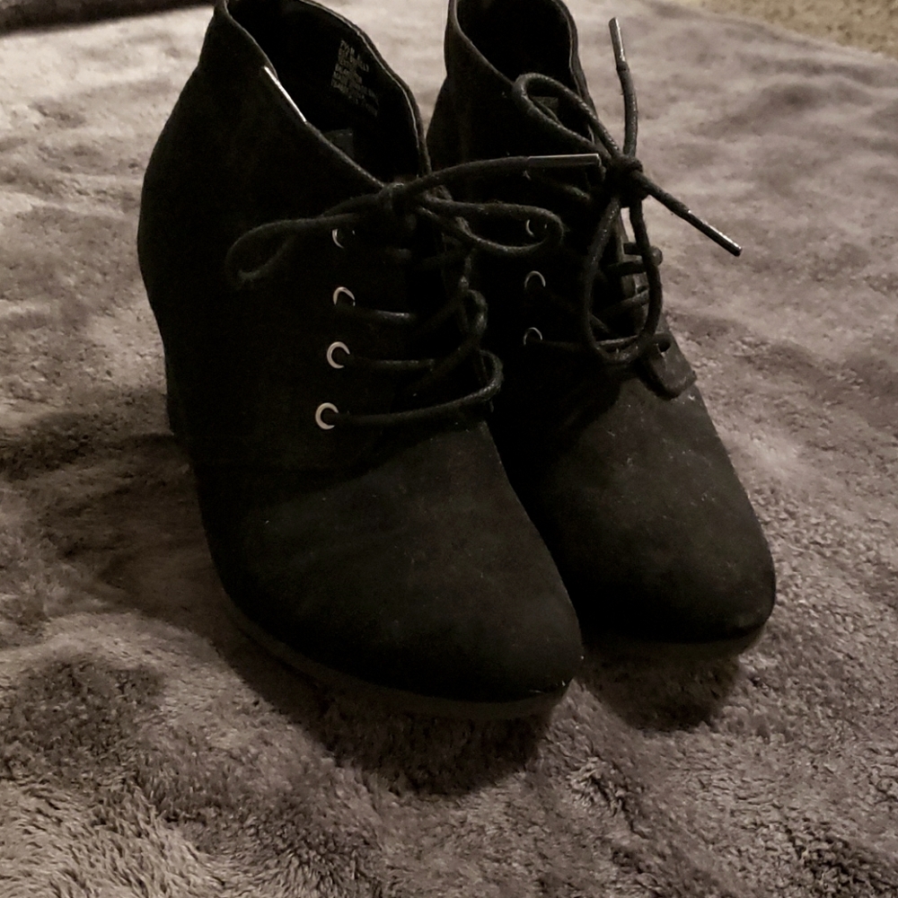 Wedge booties
